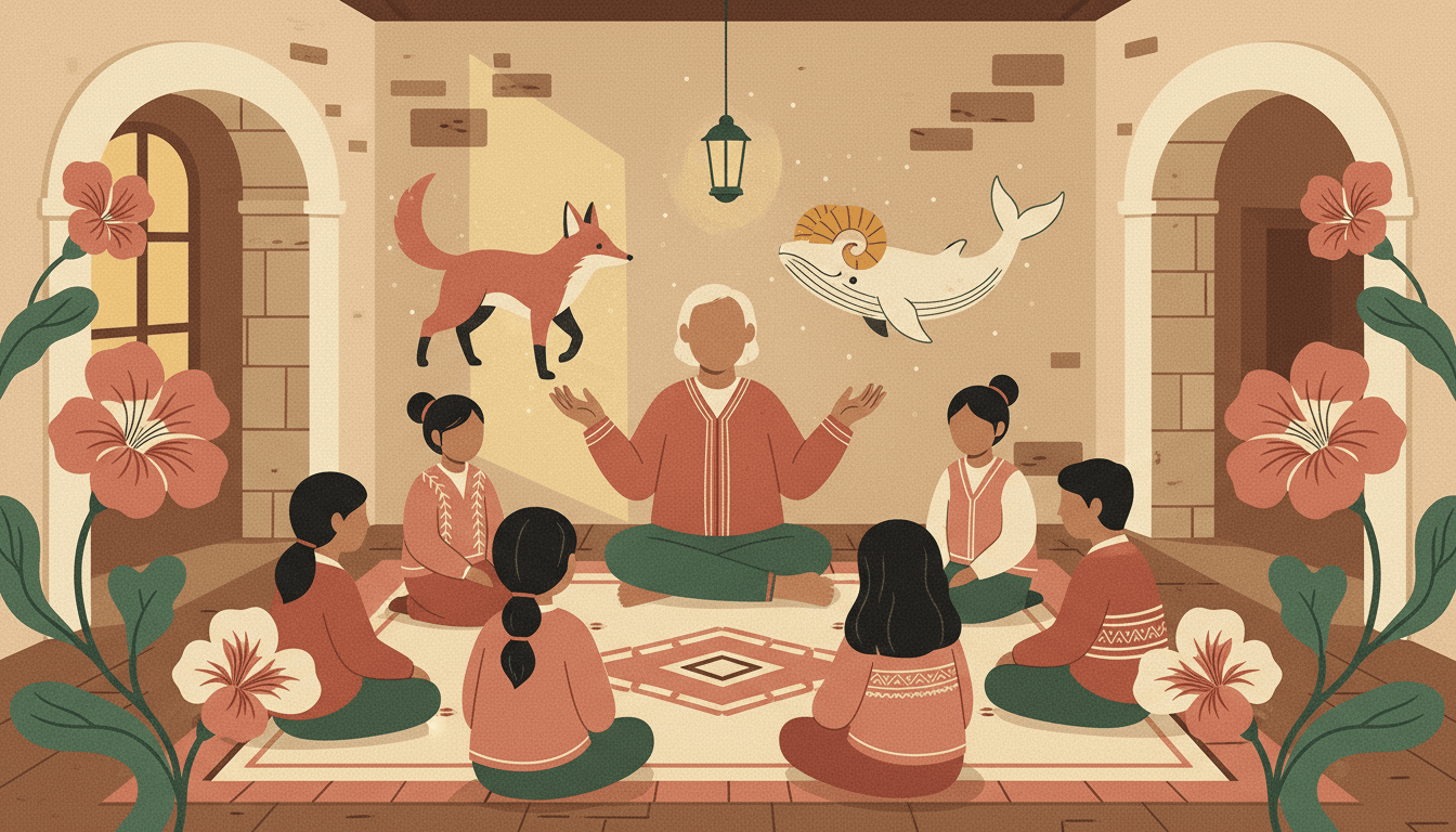 Las fábulas de Melgar cobran vida: narración de cuentos para niños en la Casona