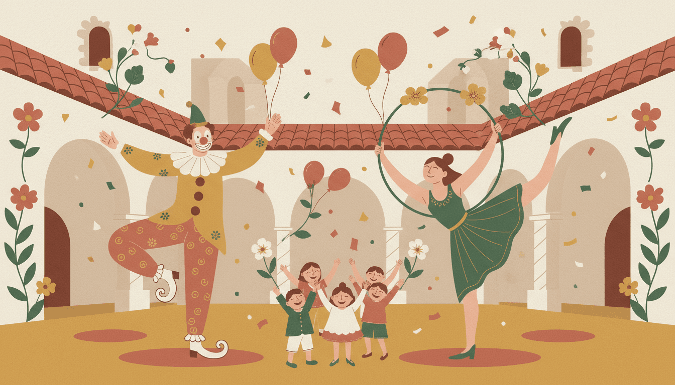 Show de Circo Internacional: Hilacha y Elvira desde Argentina en la Casona Texao