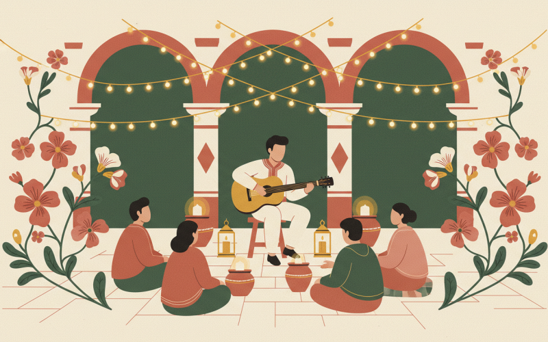 "Ecos de Despedida": una noche mágica de música acústica en la Casona