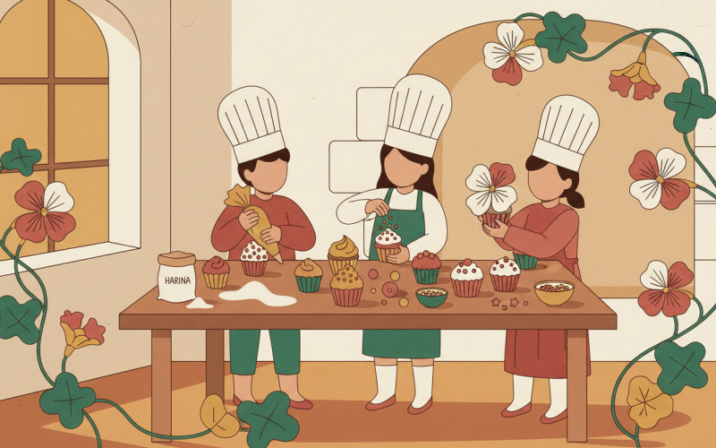 Aprende Jugando y Repostería para Niños: talleres creativos para los más pequeños